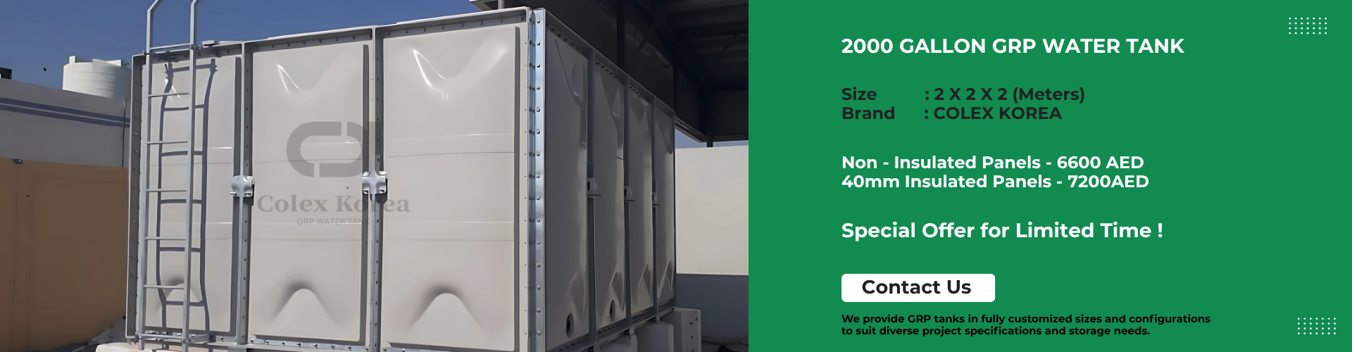 grp water tanks