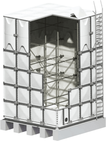 colex korea grp water tanks 3d overview
